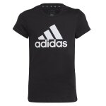 T - shirt fille avec logo noir