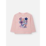T - shirt fille en maille À fleurs rose T - shirt fille en maille À fleurs rose