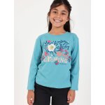 T - shirt fille maille imprim� floral vert