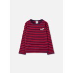 T - shirt fille en maille rayures marini�res multicolore