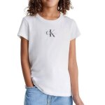 T - shirt fille � manches courtes blanc