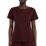 T - shirt fille � manches courtes ribelles bordeaux