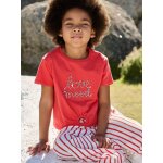 T - shirt fille d�tail noeud fantaisie rouge