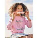 T - shirt fille � nouette mauve