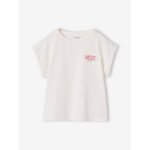 T - shirt fille sport �cru