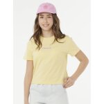 T - shirt fille sunset skies crop jaune