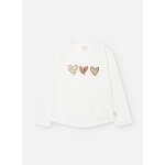 T - shirt fille en tricot blanc