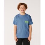 T - shirt gar�on archive ripped bluefin