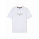 T - shirt gar�on col rond blanc