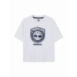T - shirt gar�on col rond blanc