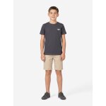 T - shirt gar�on col rond bleu fonc�