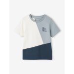 T - shirt garon colorblock sport manches courtes vert d'eau