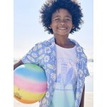 T - shirt garon dip & dye vert d'eau