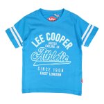 T - shirt gar�on imprim� col rond bleu