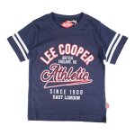 T - shirt gar�on imprim� col rond marine