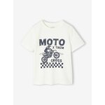 T - shirt garçon imprimé devant écru T - shirt garçon imprimé devant écru