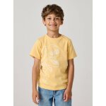 T - shirt gar�on imprim� ocre