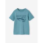 T - shirt gar�on imprim� vert d'eau