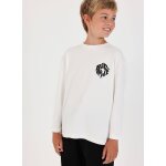 T - shirt gar�on en maille imprim� big apple blanc