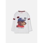 T - shirt gar�on maille imprim� chien blanc