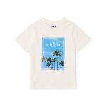T - shirt gar�on en maille avec imprim� photo blanc