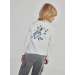 T - shirt gar�on maille imprim� raton laveur blanc