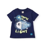T - shirt gar�on en maille d inspiration marine bleu