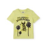 T - shirt gar�on en maille de style californien vert