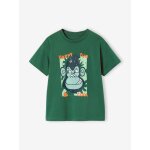 T - shirt gar�on manches courtes animaux vert sapin