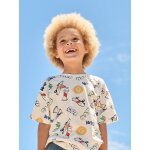 T - shirt gar�on manches courtes �cru