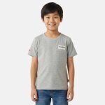 T shirt gar�on manches courtes gris