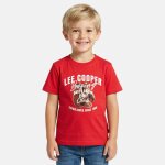 T shirt gar�on manches courtes imprim� rouge