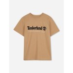 T - shirt gar�on � manches courtes marron clair