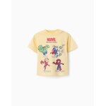 T - shirt gar�on manches courtes marvel heroes jaune