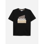 T - shirt gar�on � manches courtes noir