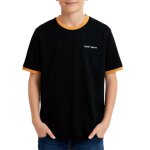 T - shirt gar�on manches courtes noir