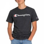 T - shirt gar�on � manches courtes signature gris