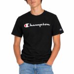 T - shirt gar�on � manches courtes signature noir