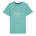T - shirt gar�on manches courtes turquoise