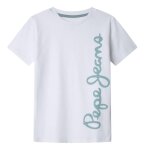 T - shirt gar�on manches courtes waldo blanc