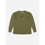 T - shirt gar�on manches longues kaki