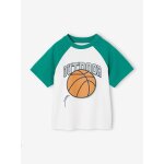 T - shirt gar�on manches raglan vert