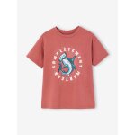 T - shirt gar�on motif ludique bois de rose