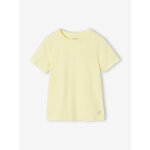 T - shirt gar�on personnalisable manches courtes jaune p�le