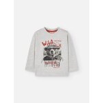 T - shirt garon en tricot beige