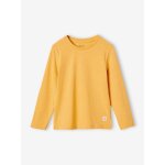 T - shirt garon unis manches longues personnalisable jaune