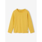 T - shirt gar�on unis manches longues personnalisable jaune p�le