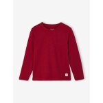 T - shirt gar�on unis manches longues personnalisable rouge