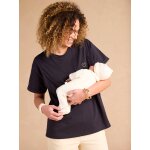 T - shirt grossesse allaitement en coton bio anthracite