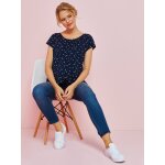 T - shirt grossesse et allaitement pans croiss pour allaiter encre imprim